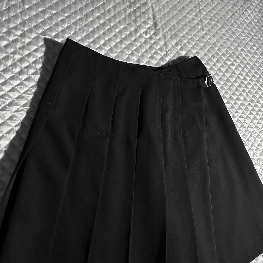 90s AD1994 archive プリーツスカートショーツ スカパン 黒