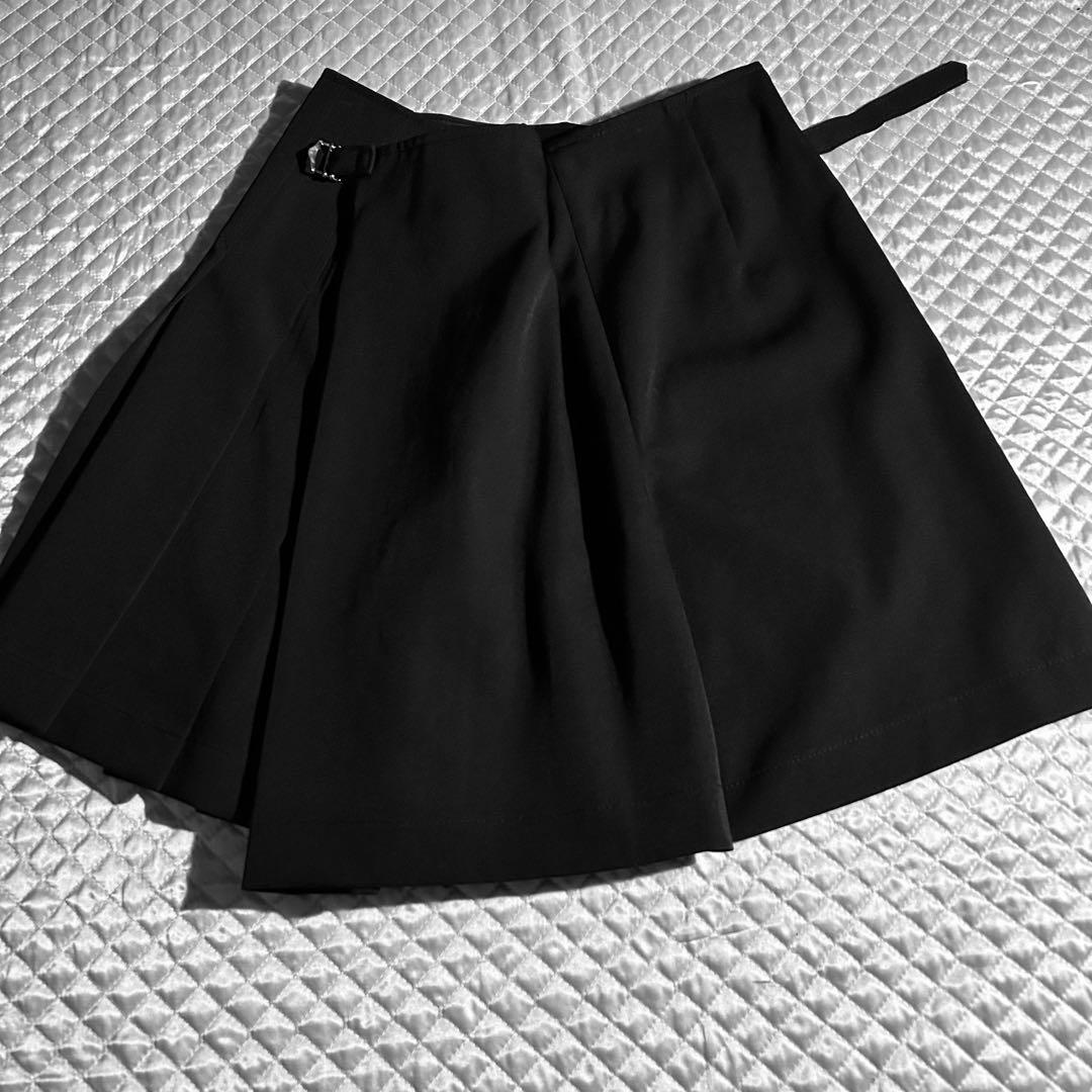 90s AD1994 archive プリーツスカートショーツ スカパン 黒