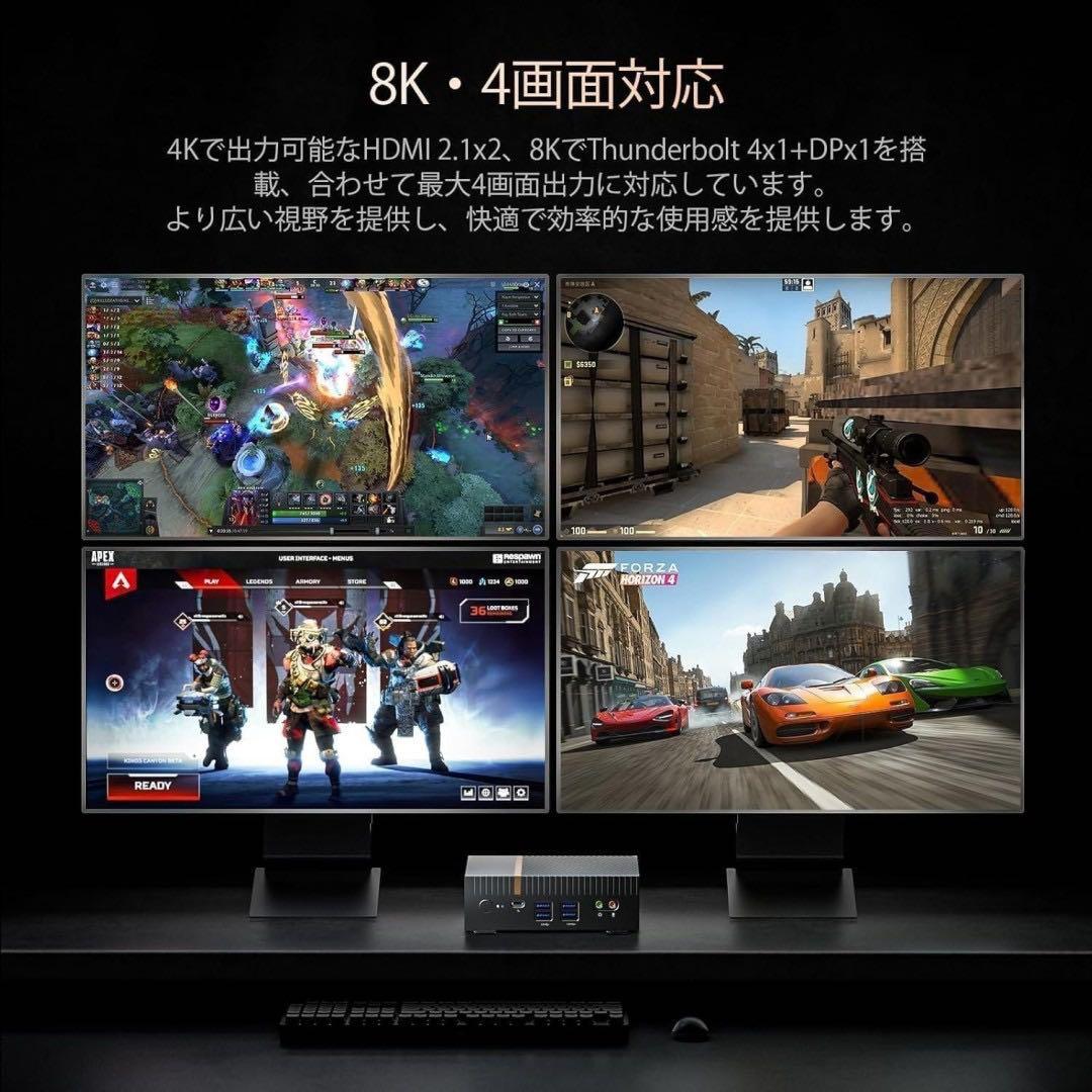 ミニPC 第13世代インテル Core i9-13900H 14コア20スレッド