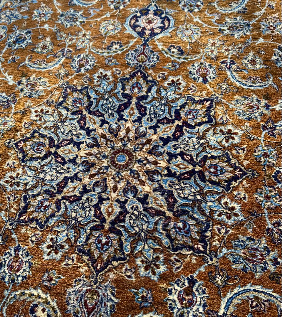 イラン 高級ペルシャ絨毯 大判248×155cm 手織り シルクウール