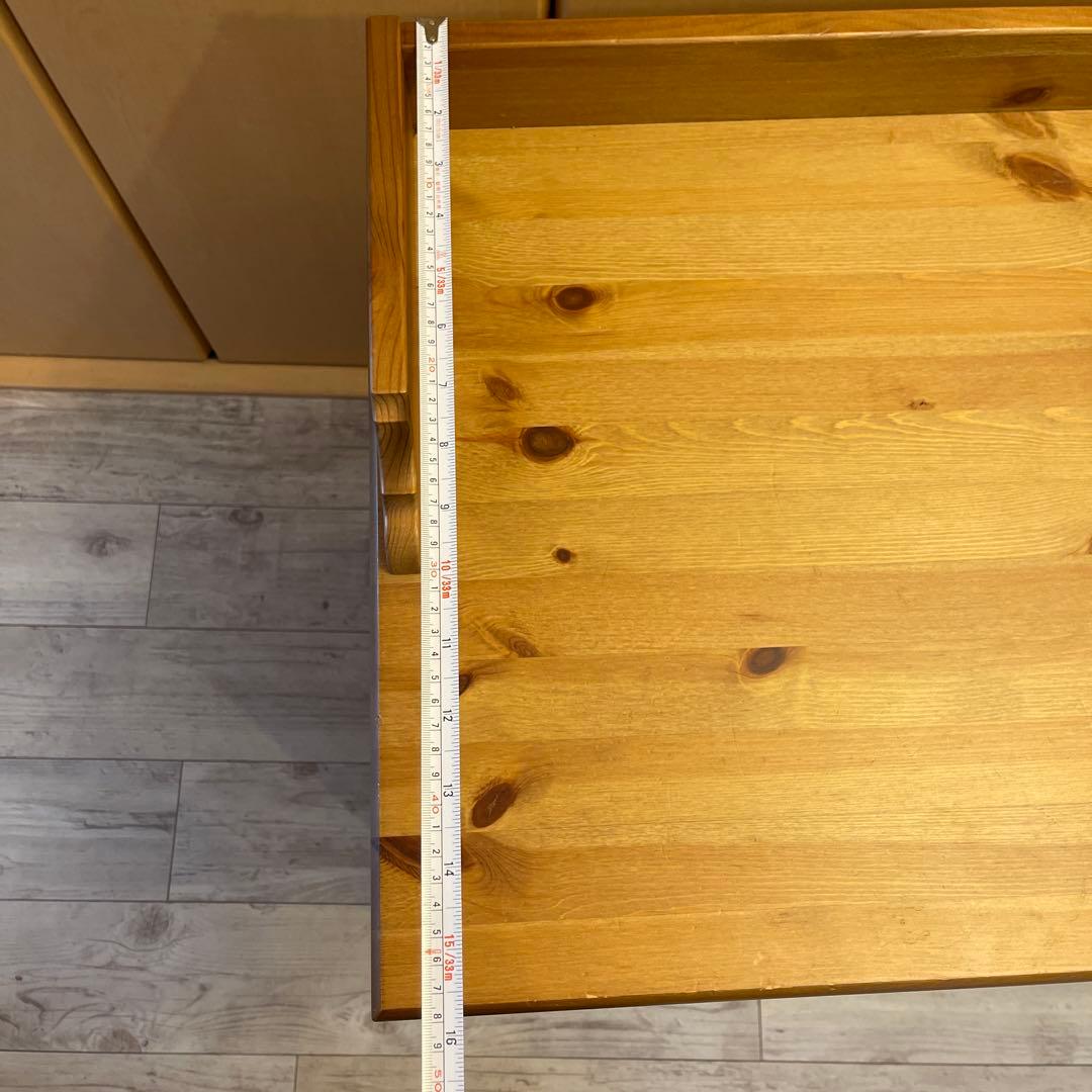 木製シンプルチェスト 4段　北欧家具　天然木