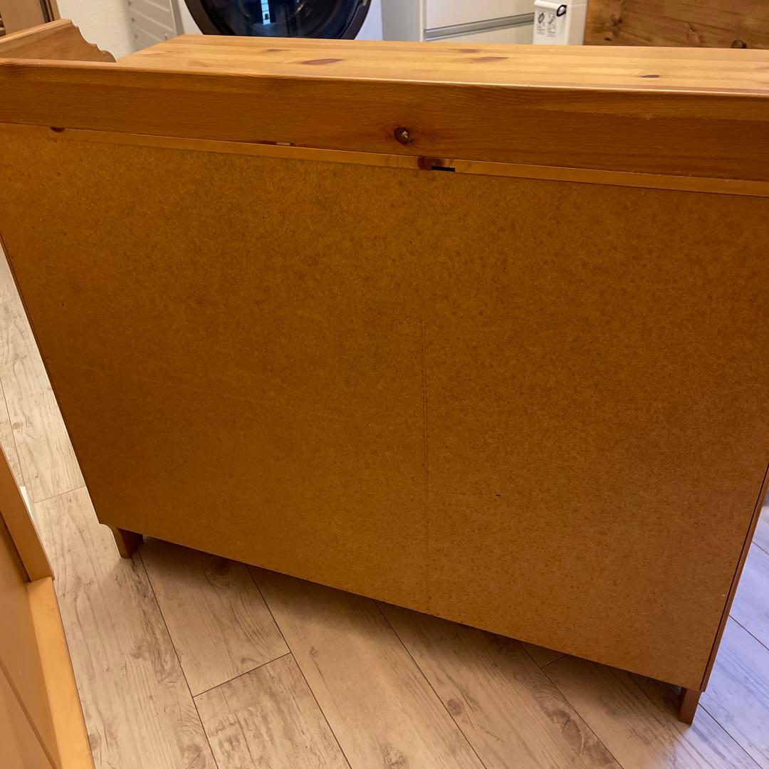 木製シンプルチェスト 4段　北欧家具　天然木