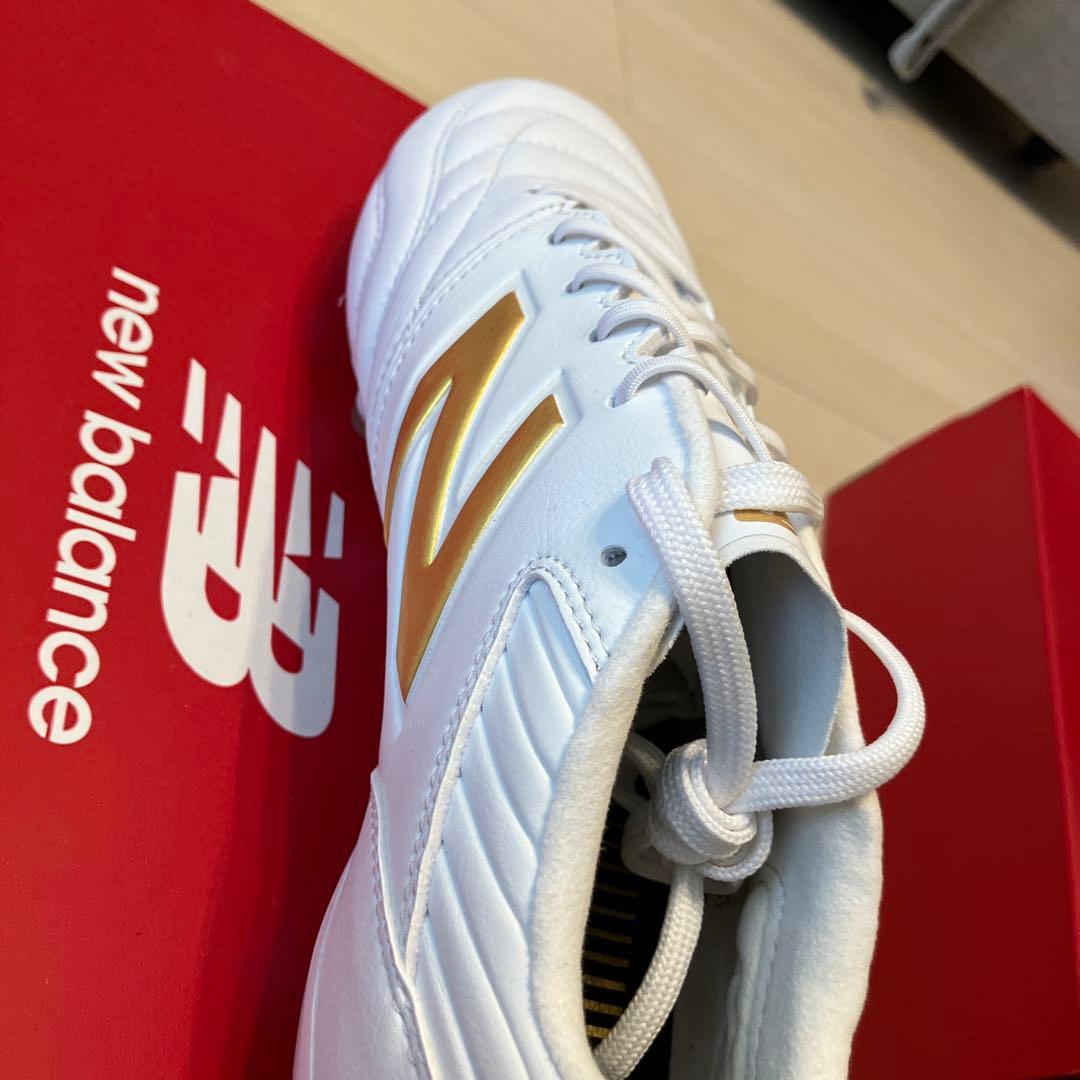 New Balance 442 サッカーシューズ ホワイト/ゴールド