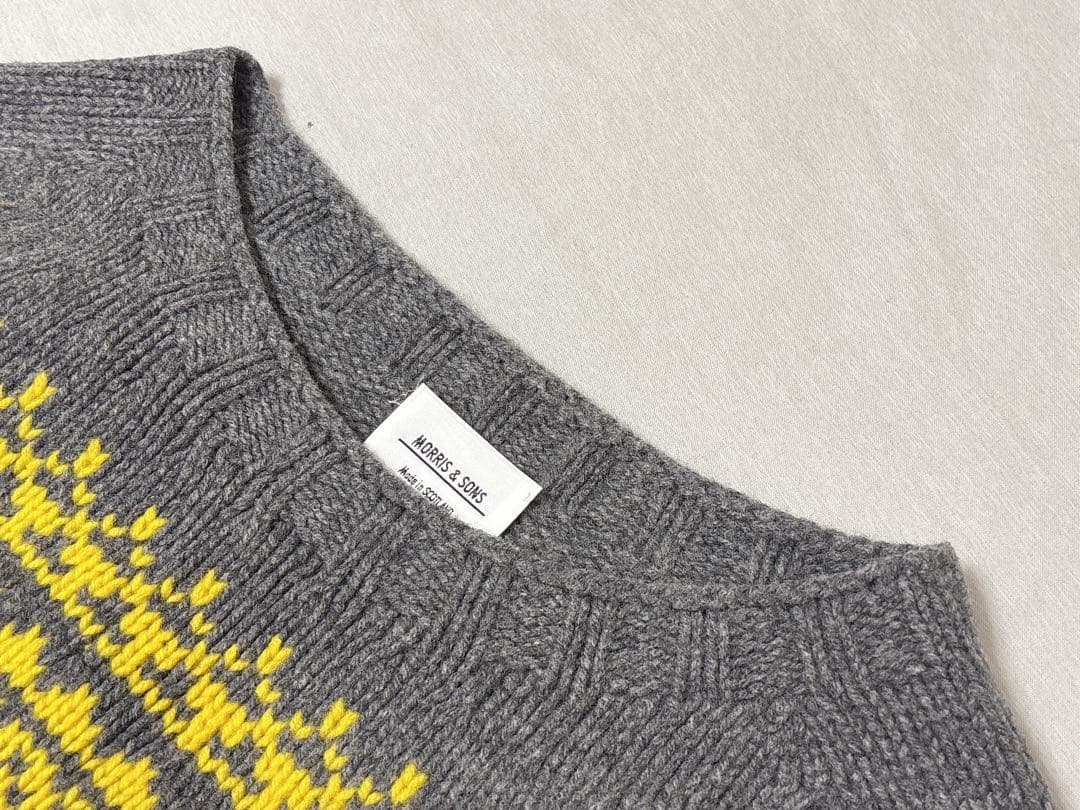 極美品✨英国製 MORRIS & SONSノルディックセーター Bshop