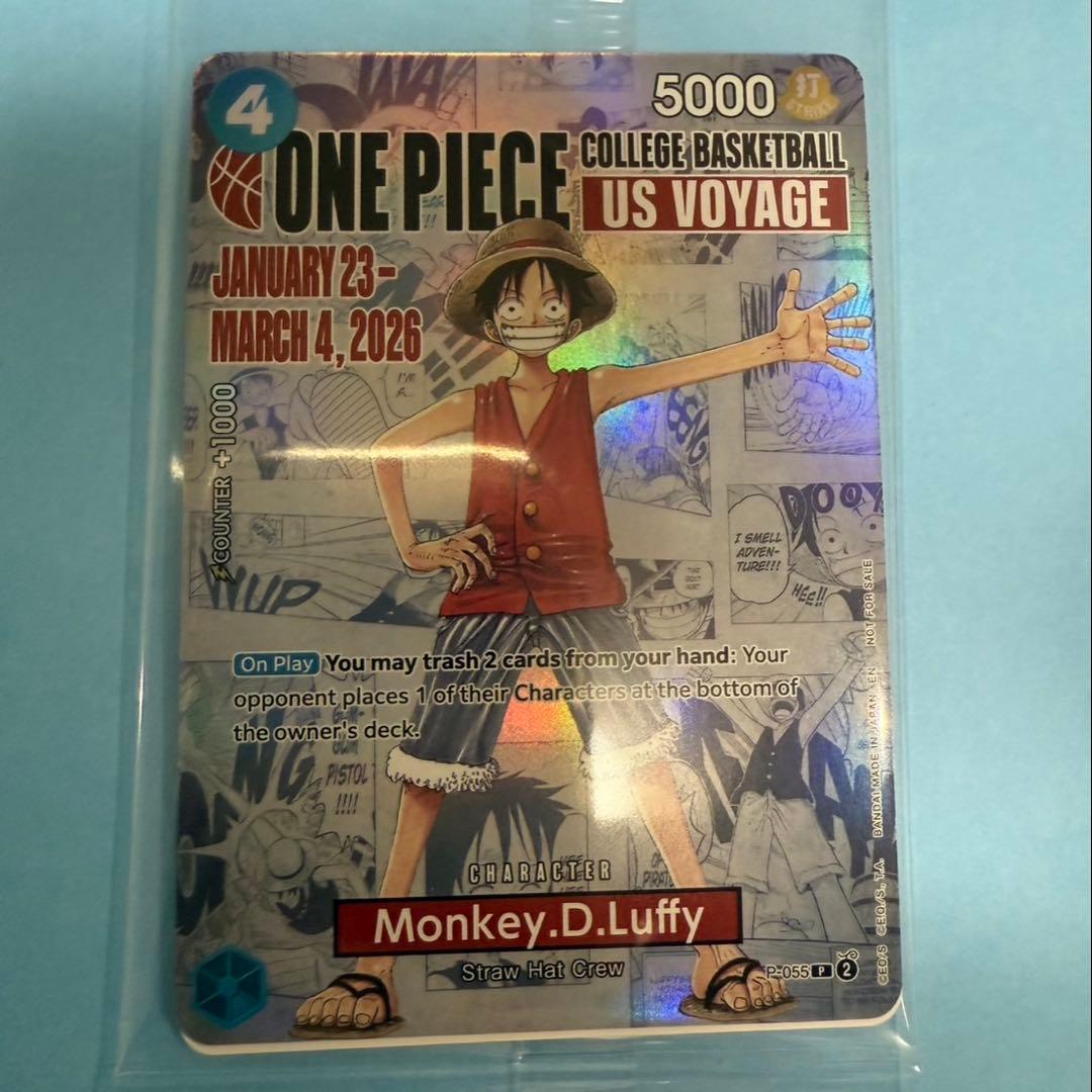 【未開封】海外限定プロモ カレッジバスケ US VOYAGE モンキーDルフィ