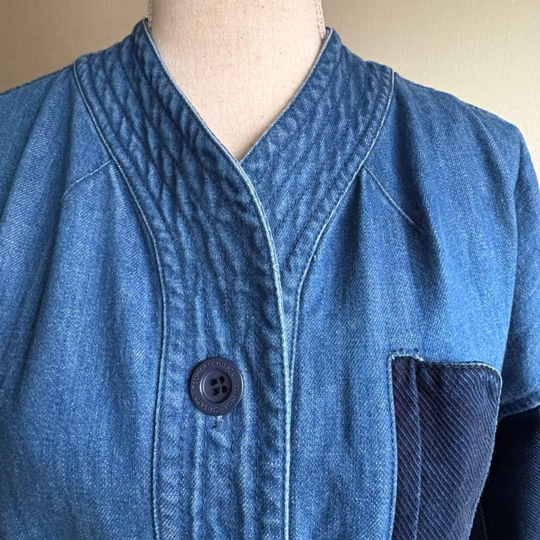 TSUMORI CHISATO ツモリチサト　デニムロングコート　フリーサイズ