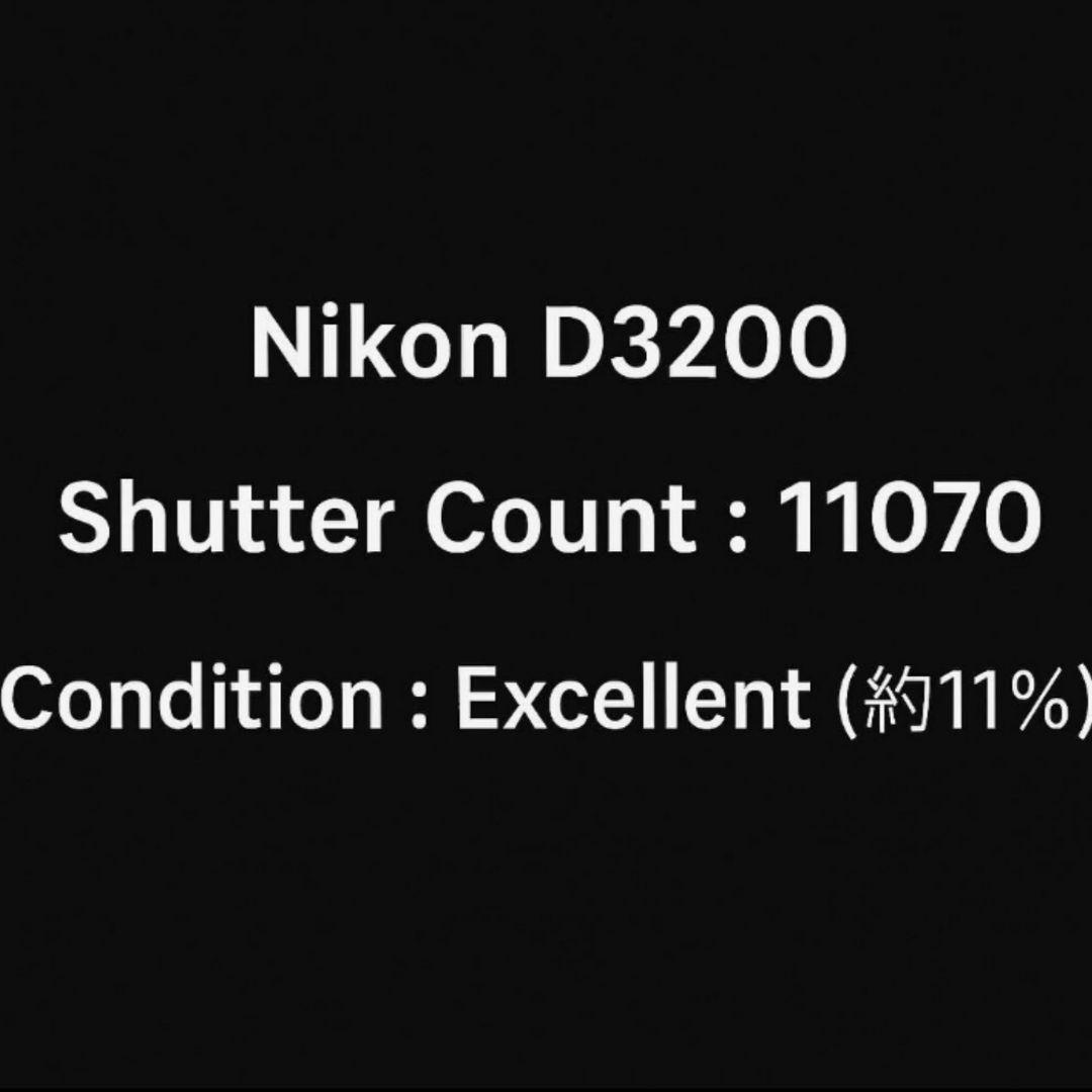 Nikon D3200 ダブルズームキット 美品 シャッター11070