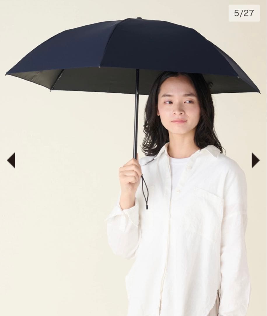 再入荷待ち　サンバリア100 折りたたみ日傘　２段折 コンパクト / 無地