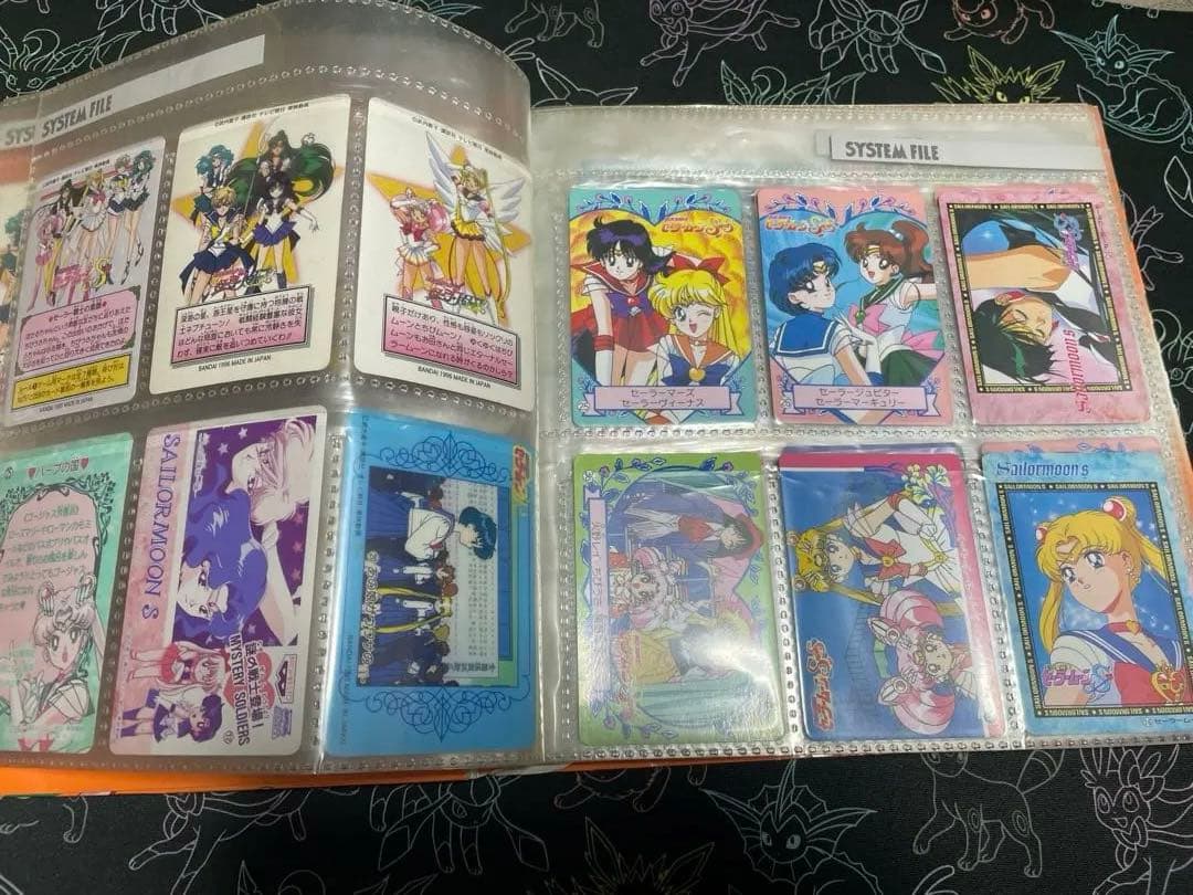セーラームーン ファイル　ジャンボカード4枚　キラカード4枚　ノーマル一式