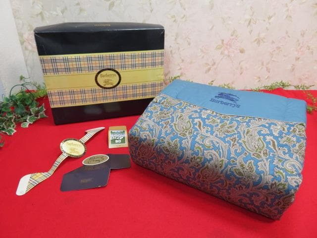 ゆ*す様 【FF283/10】未使用　Burberrys　羽毛掛ふとん(肌掛)ダ