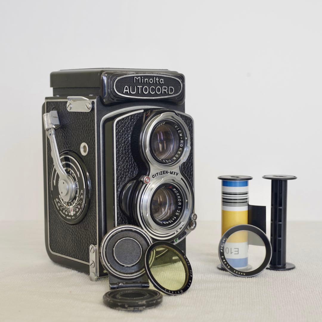 【分解清掃、動作確認済】ミノルタ オートコード 二眼レフカメラ 中判フィルム