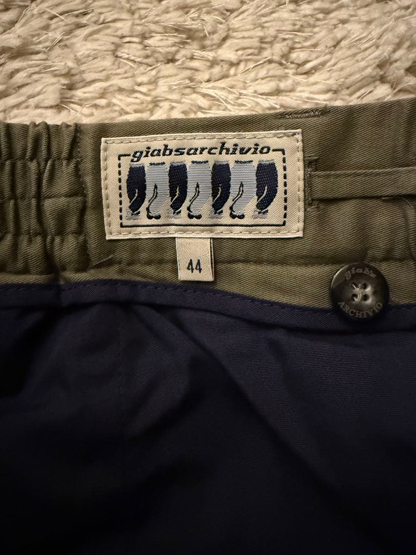 giabsarchivio /MASACCIO ツイル1プリーツ ドローコード