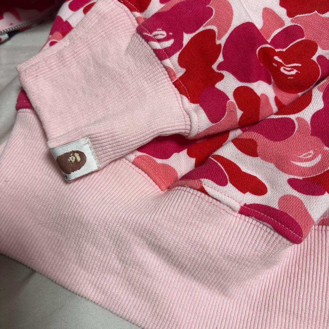 A Bathing Ape BAPE パーカー ピンクLサイズ