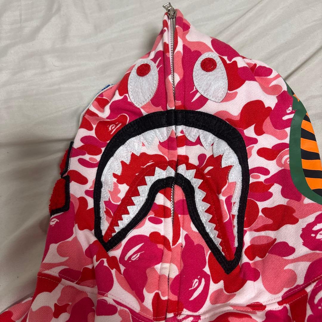A Bathing Ape BAPE パーカー ピンクLサイズ