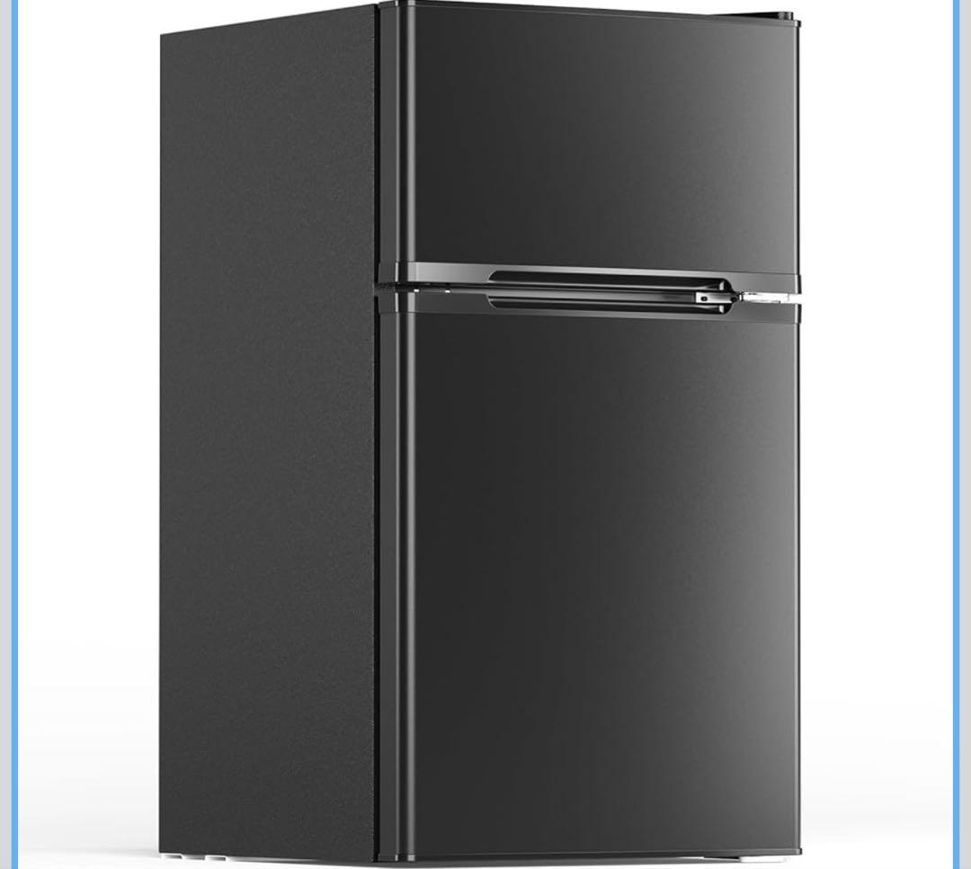 新品 在庫処分 小型 冷蔵庫 87L 2ドア 省エネ 黒 新生活