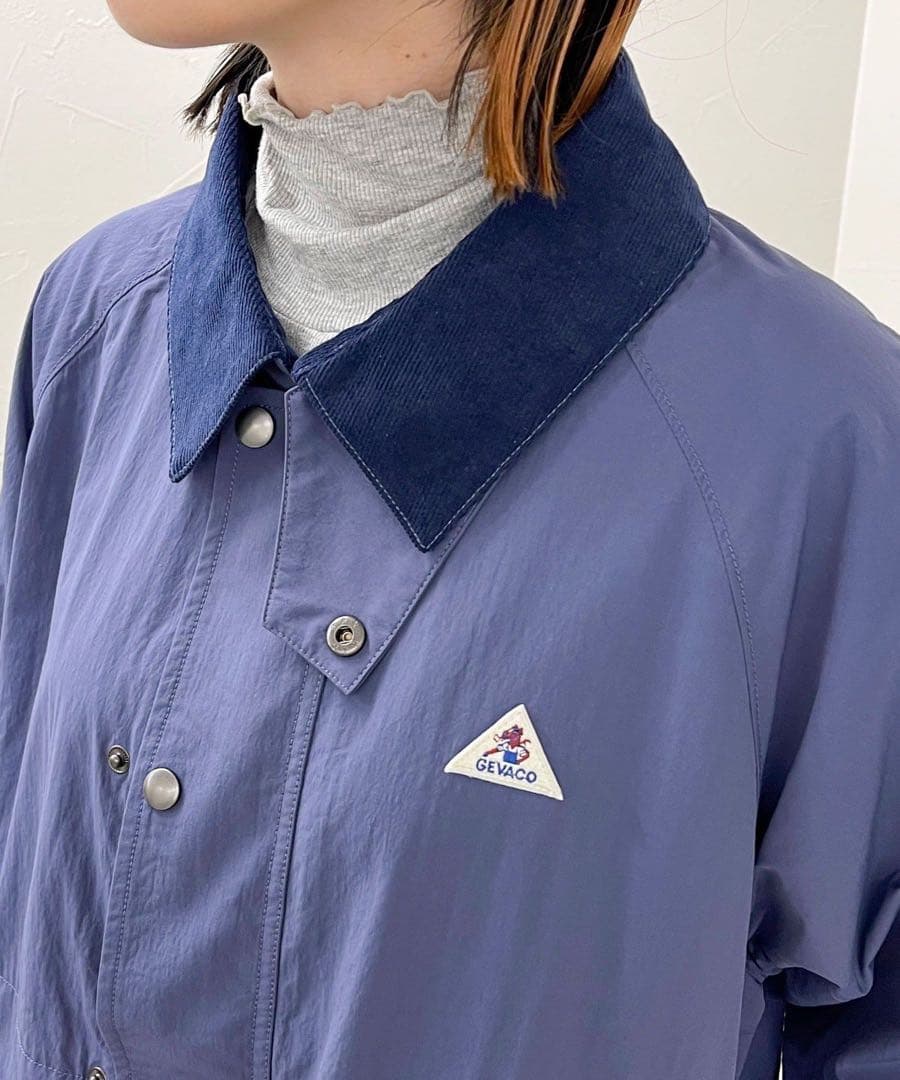 タ*ツ様 【GEVACO/ゲバコ】裏フリースショートジャケットコート　ブルー