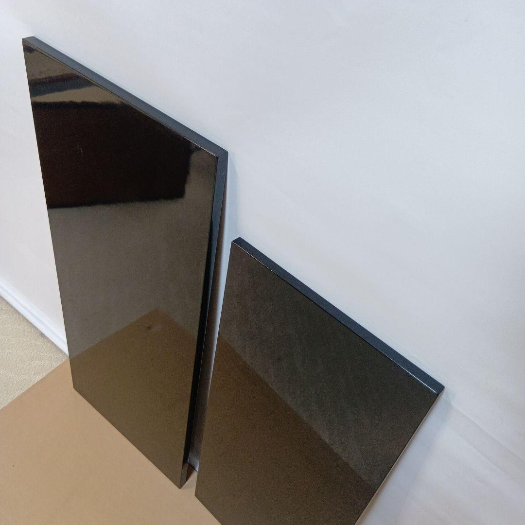 【大 小 2枚】茶道具 敷板 長板 黒真塗 炉用 風炉用 茶道 送料無料