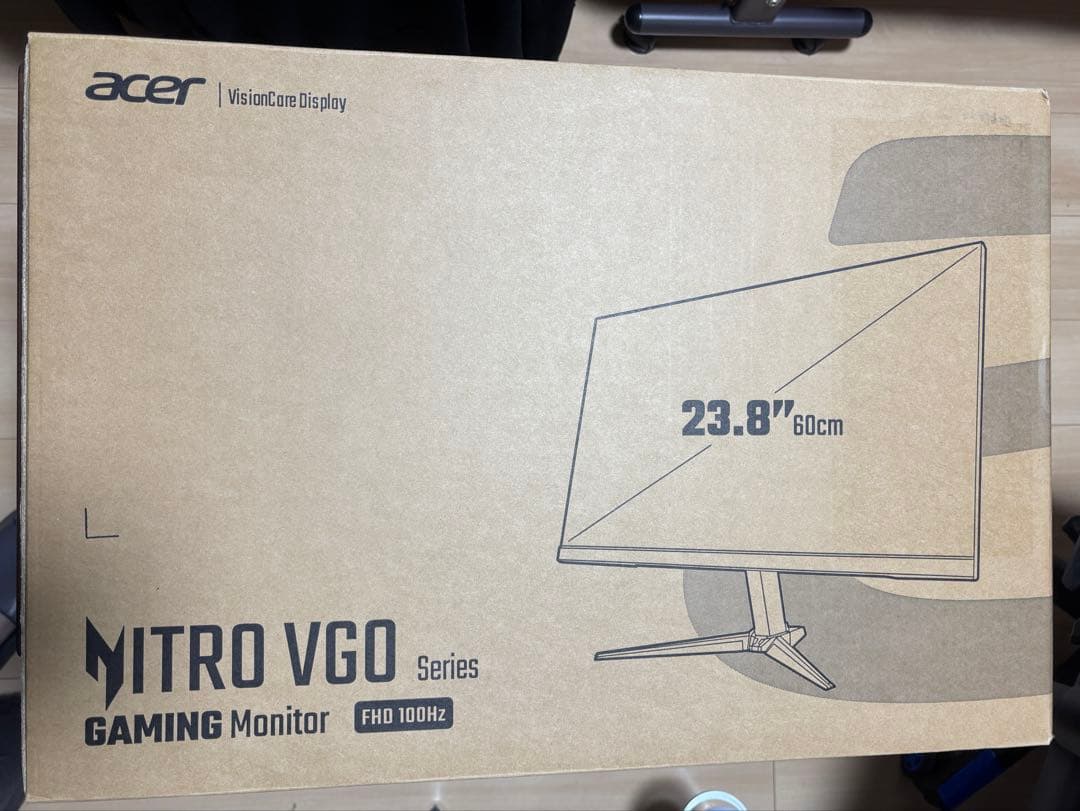 【極美品・ほぼ未使用】Acer Nitro 23.8インチ ゲーミングモニター