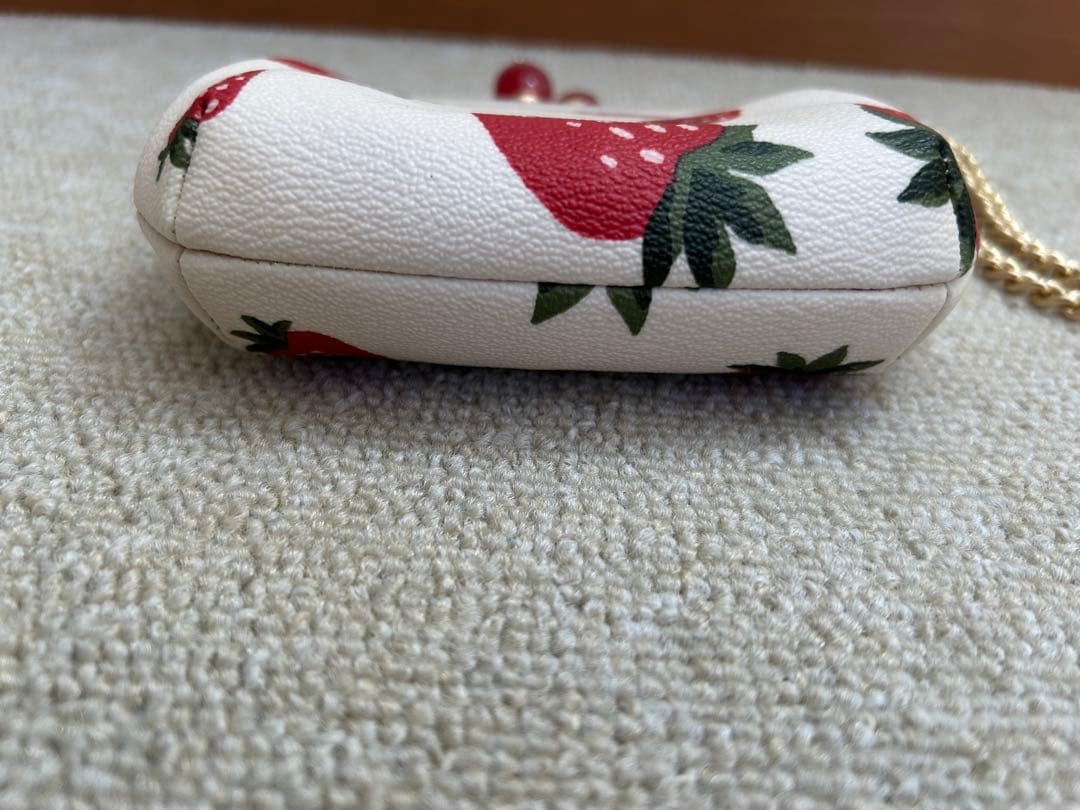 COACHコーチ 財布 がま口 ノラキスロックケース いちご