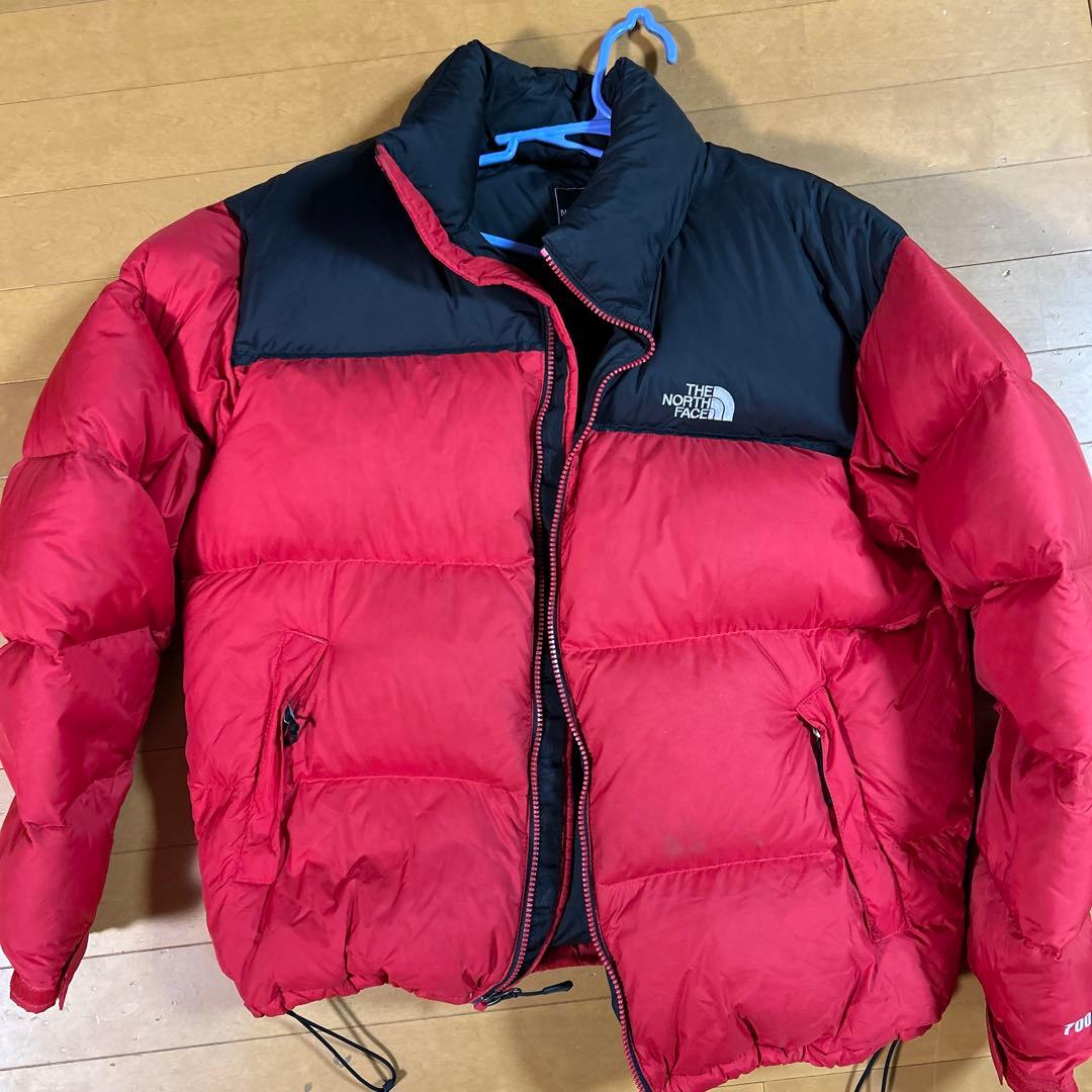 THE NORTH FACE ダウンジャケット 赤黒 MENS