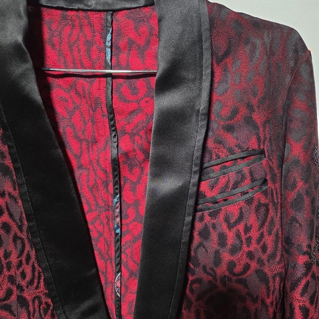 ロエン　Roen レッドレオパード　スワロスカル　テーラードジャケット　サンプル