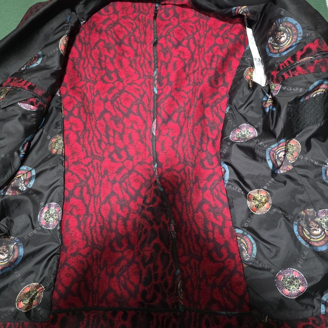 ロエン　Roen レッドレオパード　スワロスカル　テーラードジャケット　サンプル