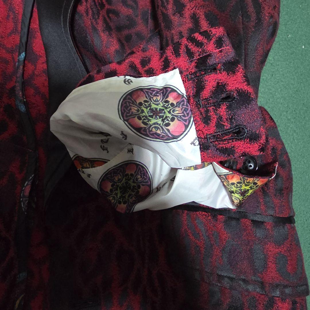 ロエン　Roen レッドレオパード　スワロスカル　テーラードジャケット　サンプル