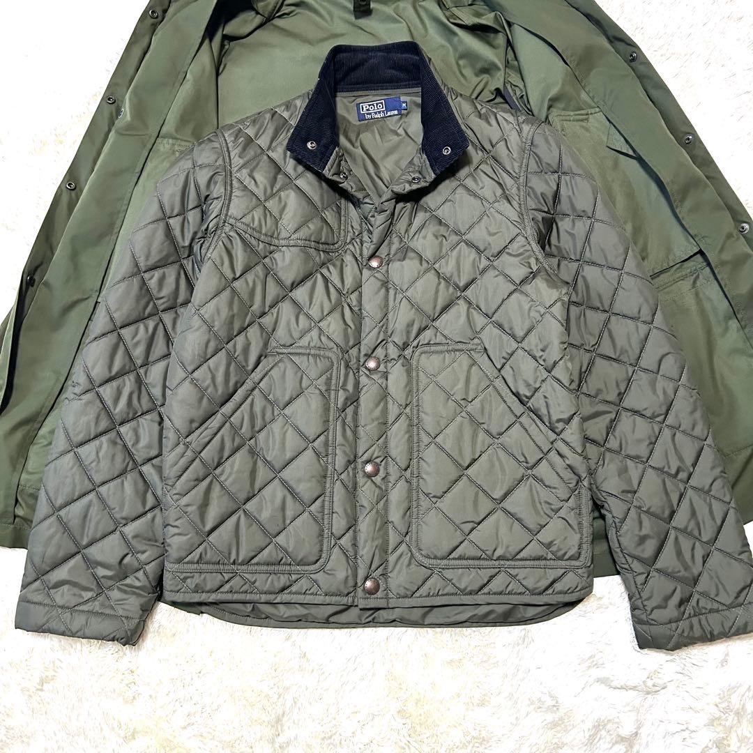 美品✨ 90s ポロラルフローレン　ライナー付ミリタリージャケット　キルティング