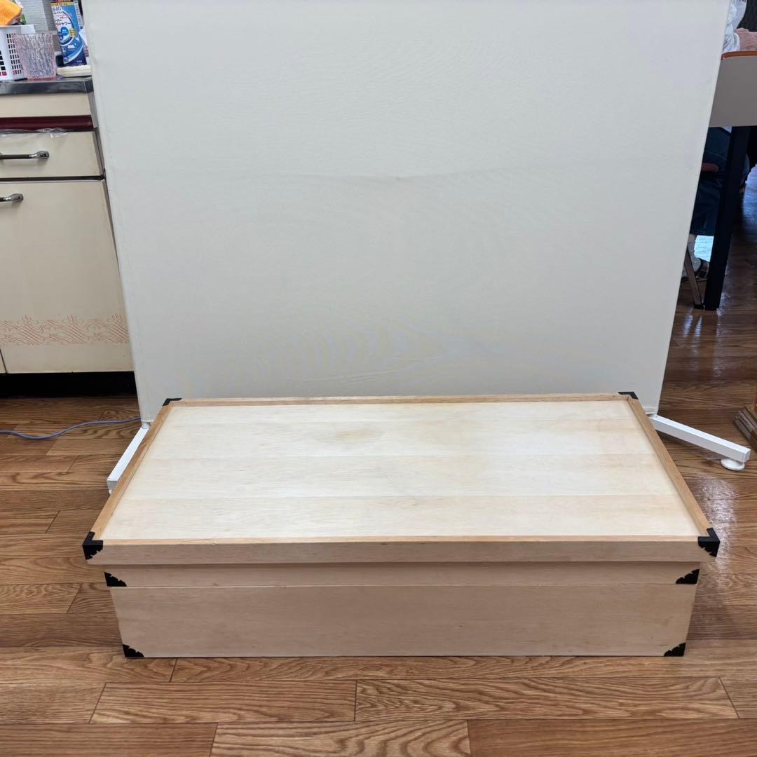 【良品】桐 衣装ケース 2段×2コ スタッキング可能