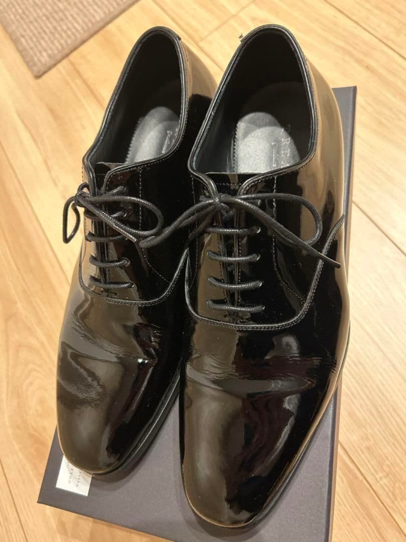 n*s様 エナメルシューズ サイズ7 新郎 革靴 トリートドレッシング