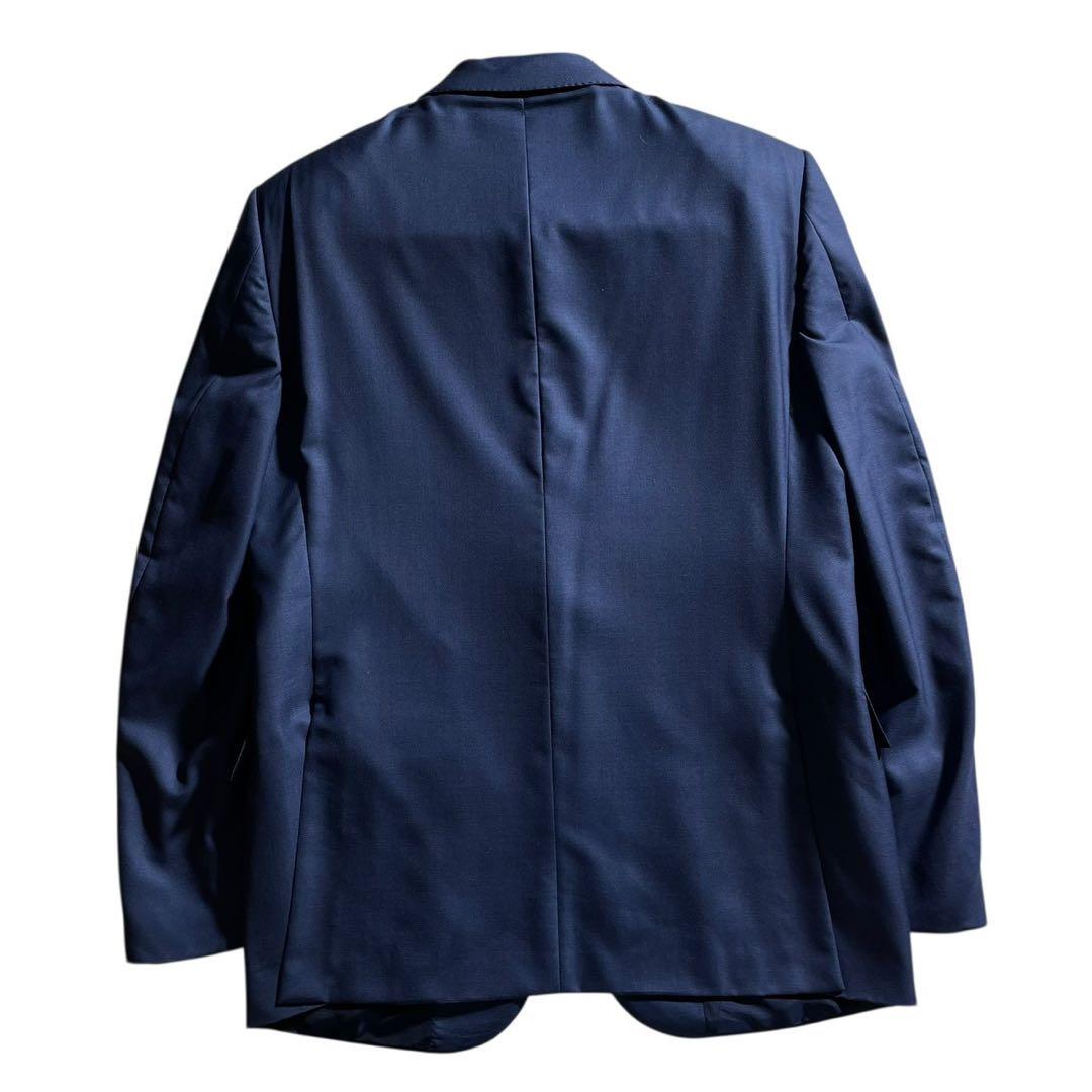 極美品 ゼニア トロフェオ600 シルク混 スーツ 52 XL 紺 大丸京都店