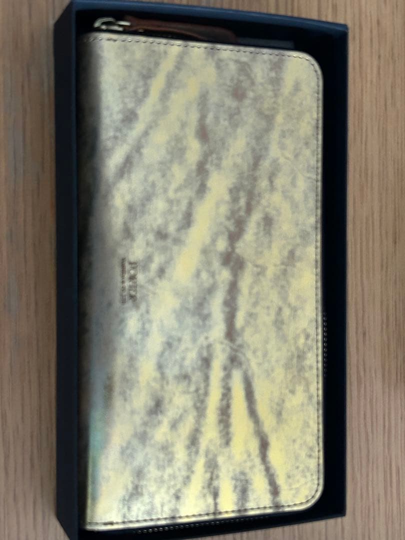 新品ポーターゴールドレザー長財布 ポーチ付き