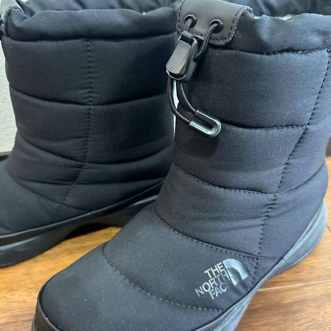 【美品】ノースフェイス ヌプシ スノーブーツ ブーティ 23㎝ 黒　ブラック