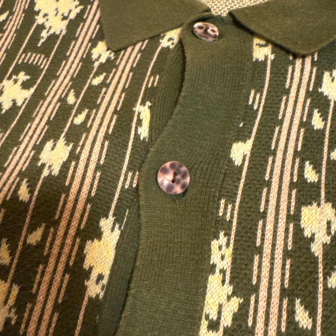 トップス TTT MSW Flower Jacquard Knit Cardigan M