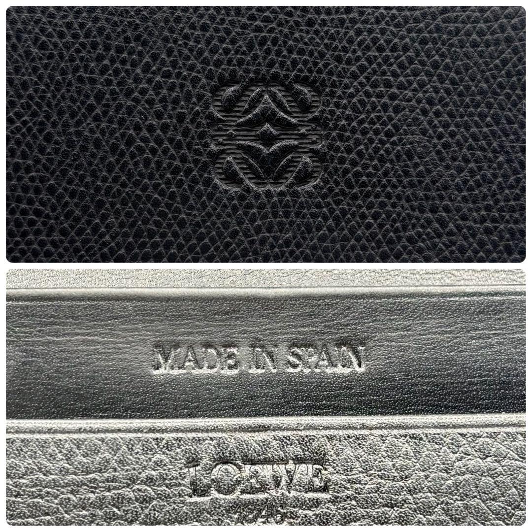 LOEWE ロエベ アナグラム カードケース 名刺入れ レザー ブラック 美品