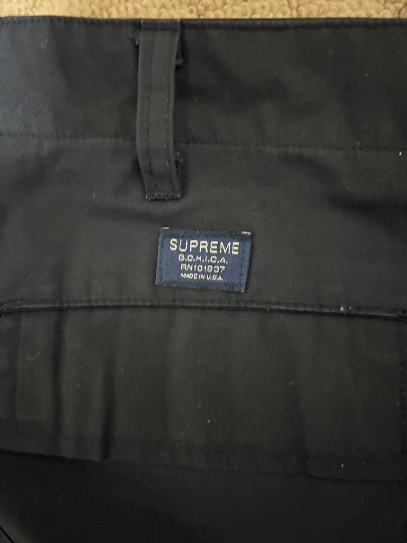 SUPREME カーゴパンツ ネイビー 32