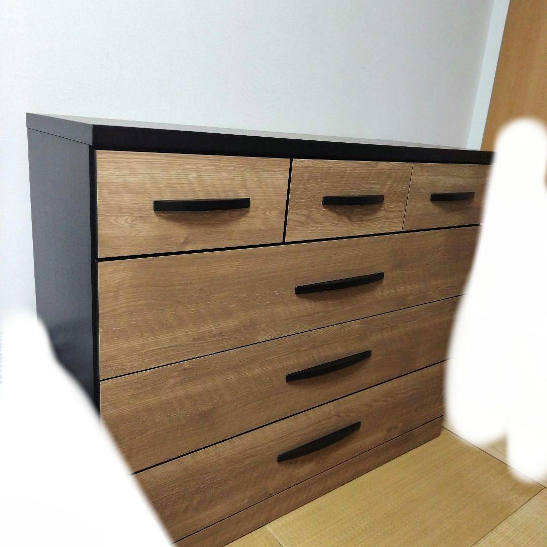 M*u様 早いもの勝ち！　木製チェスト 5段 ナチュラルウッド