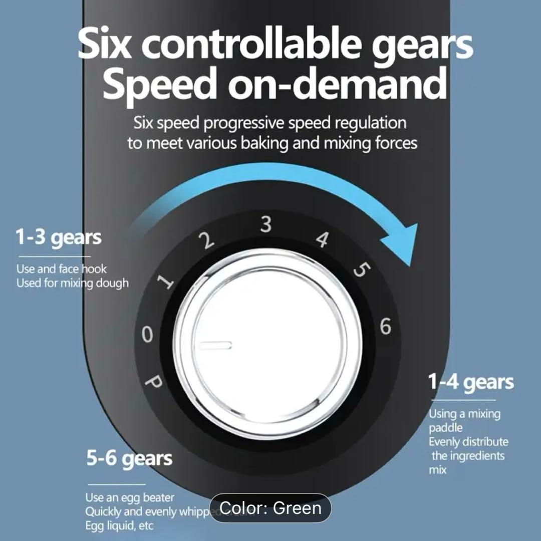 全自動多機能キッチン電気スタンドミキサー、自動生地ミキサー、家庭用泡立て器