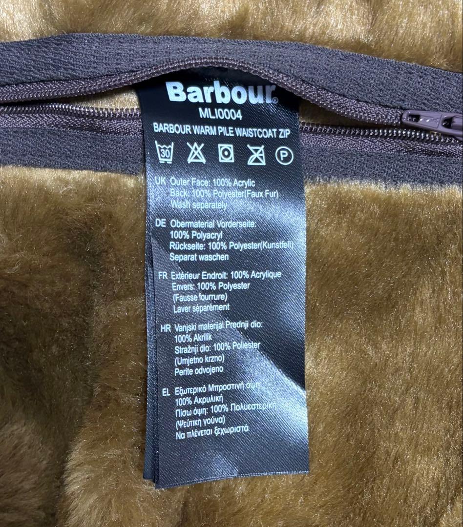 【極美品】Barbour ファーライナー ベスト 38（ビデイル・SL対応）