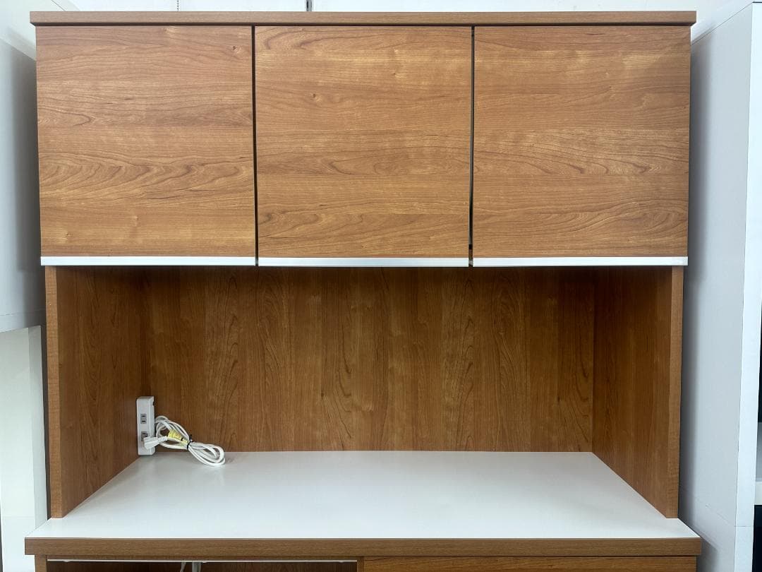 大川家具　食器棚　ブラウン