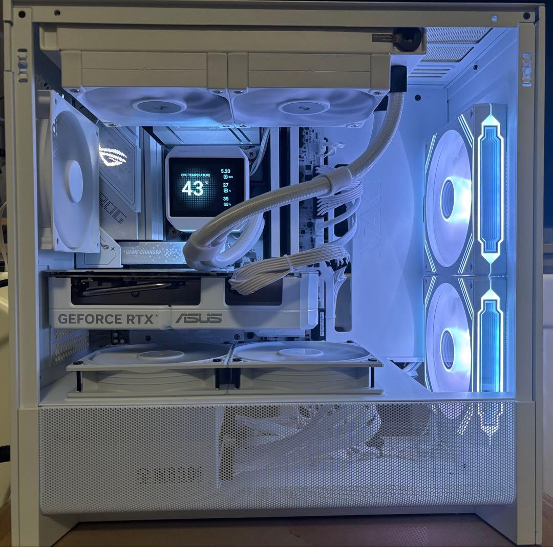 265KF、RTX5060ti16GB搭載、自作デスクトップPC