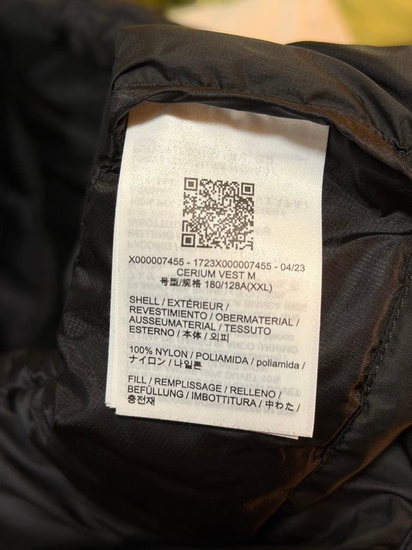 アークテリクス セリウムベスト　ブラック　XXL