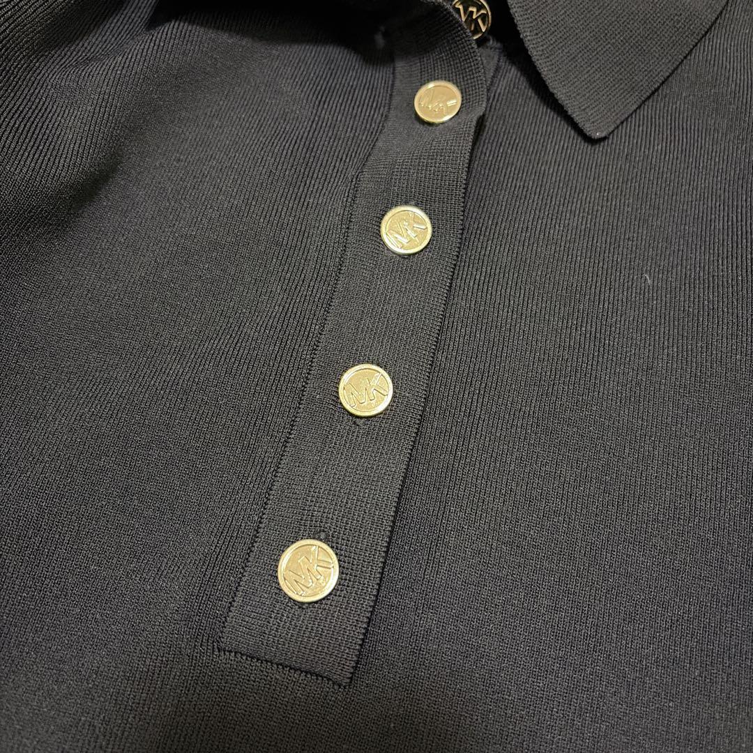 MICHAEL KORS ポロシャツスタイル ワンピース 長袖 タイト