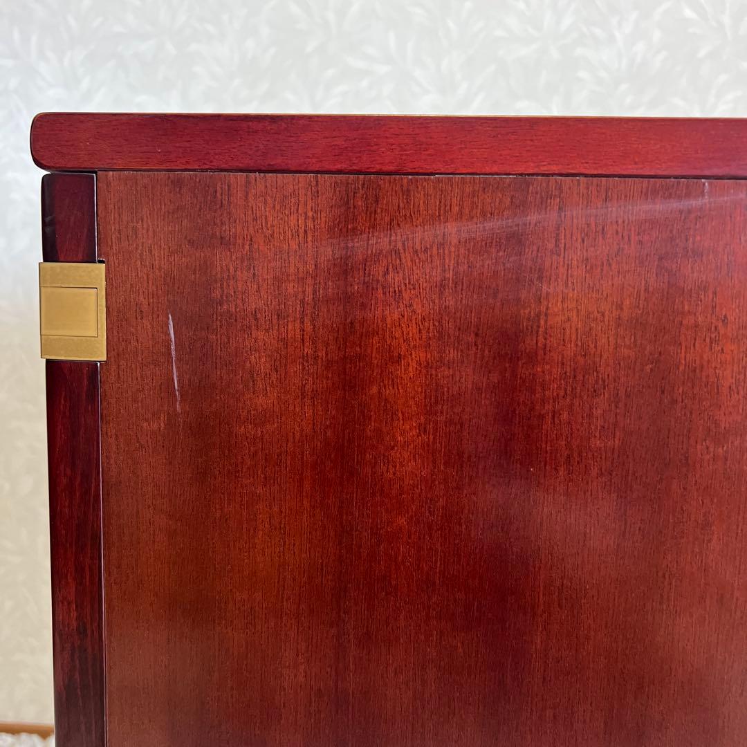 karimoku カリモク コーナーキャビネット 赤茶 オールド OLD ①