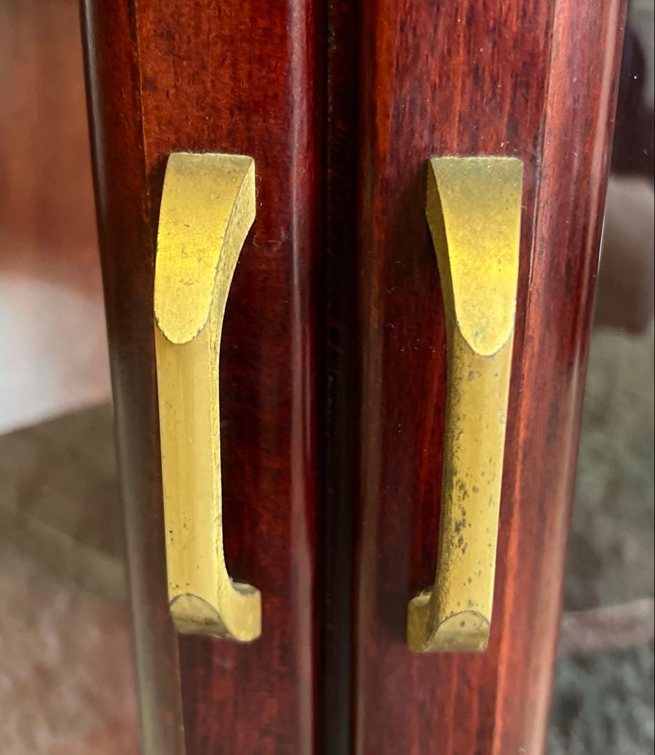 karimoku カリモク コーナーキャビネット 赤茶 オールド OLD ①