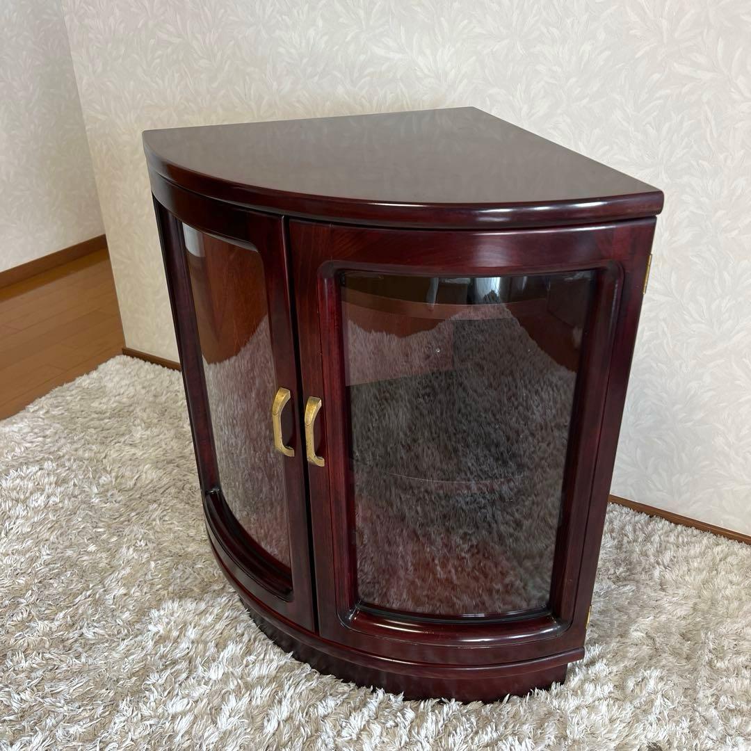 karimoku カリモク コーナーキャビネット 赤茶 オールド OLD ①