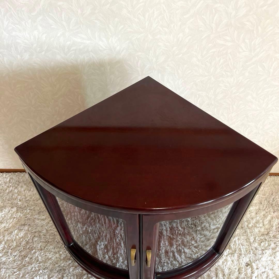 karimoku カリモク コーナーキャビネット 赤茶 オールド OLD ①