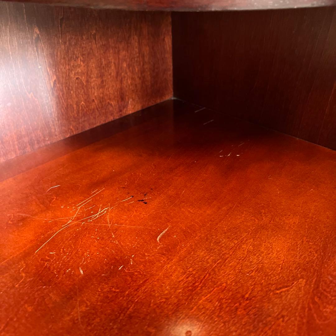 karimoku カリモク コーナーキャビネット 赤茶 オールド OLD ①