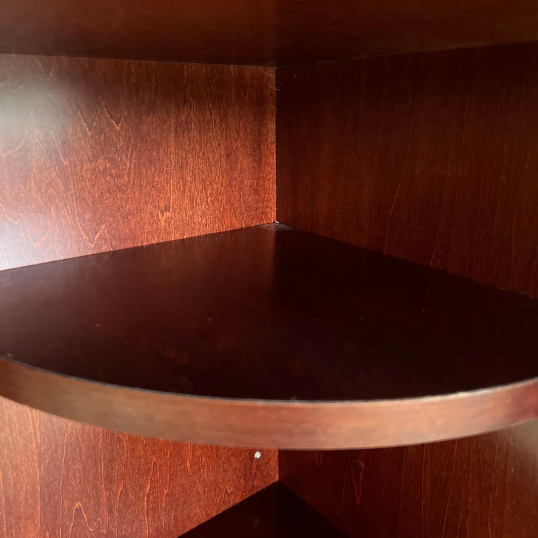 karimoku カリモク コーナーキャビネット 赤茶 オールド OLD ①