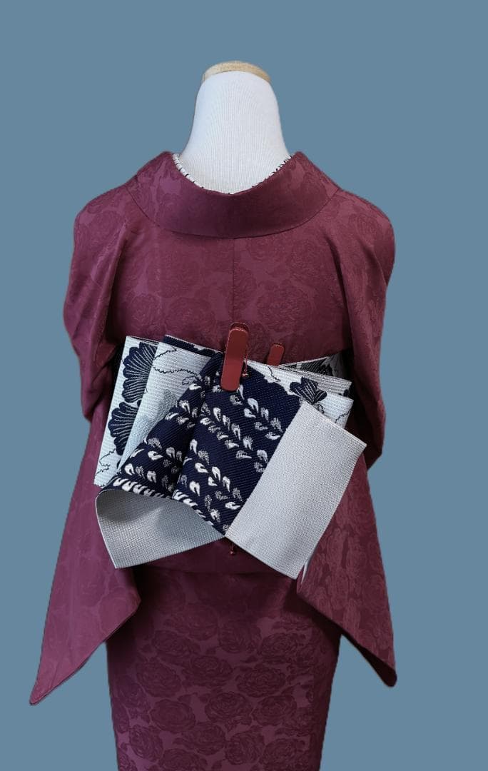 専用　京都小泉　ゴブラン刺繍薔薇柄着物　ローズ系　身丈１６６裄丈６８.５